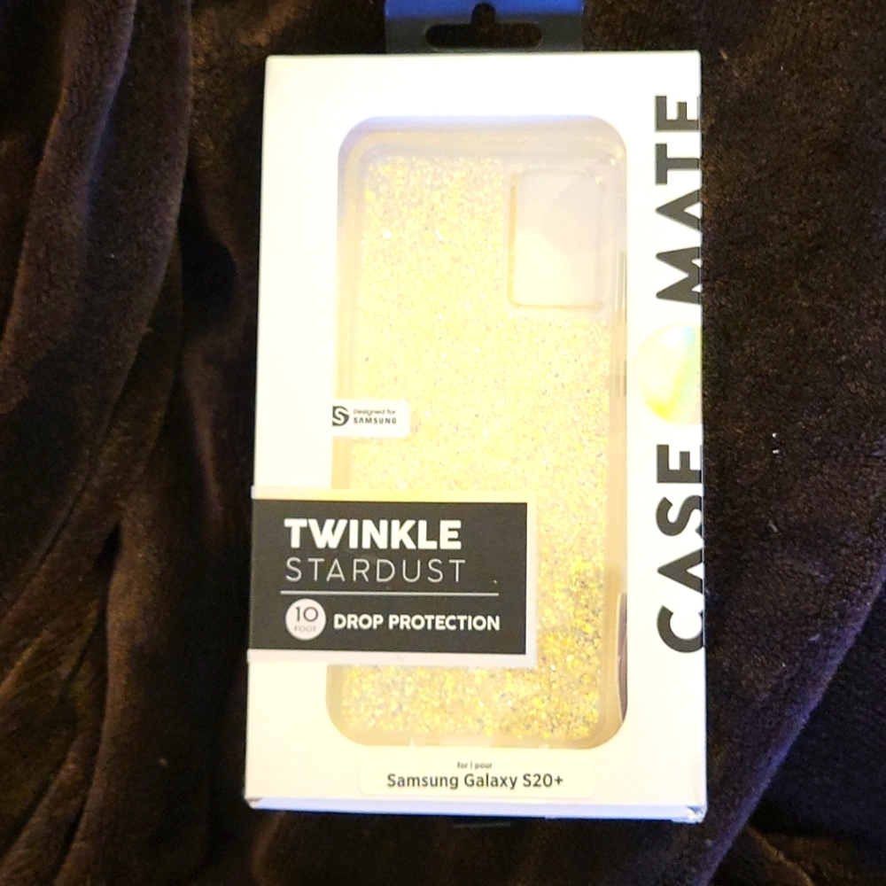 Case Mate Twinkle Stardust Glitter Gold Smartphone case Samsung Galaxy S20+ New…